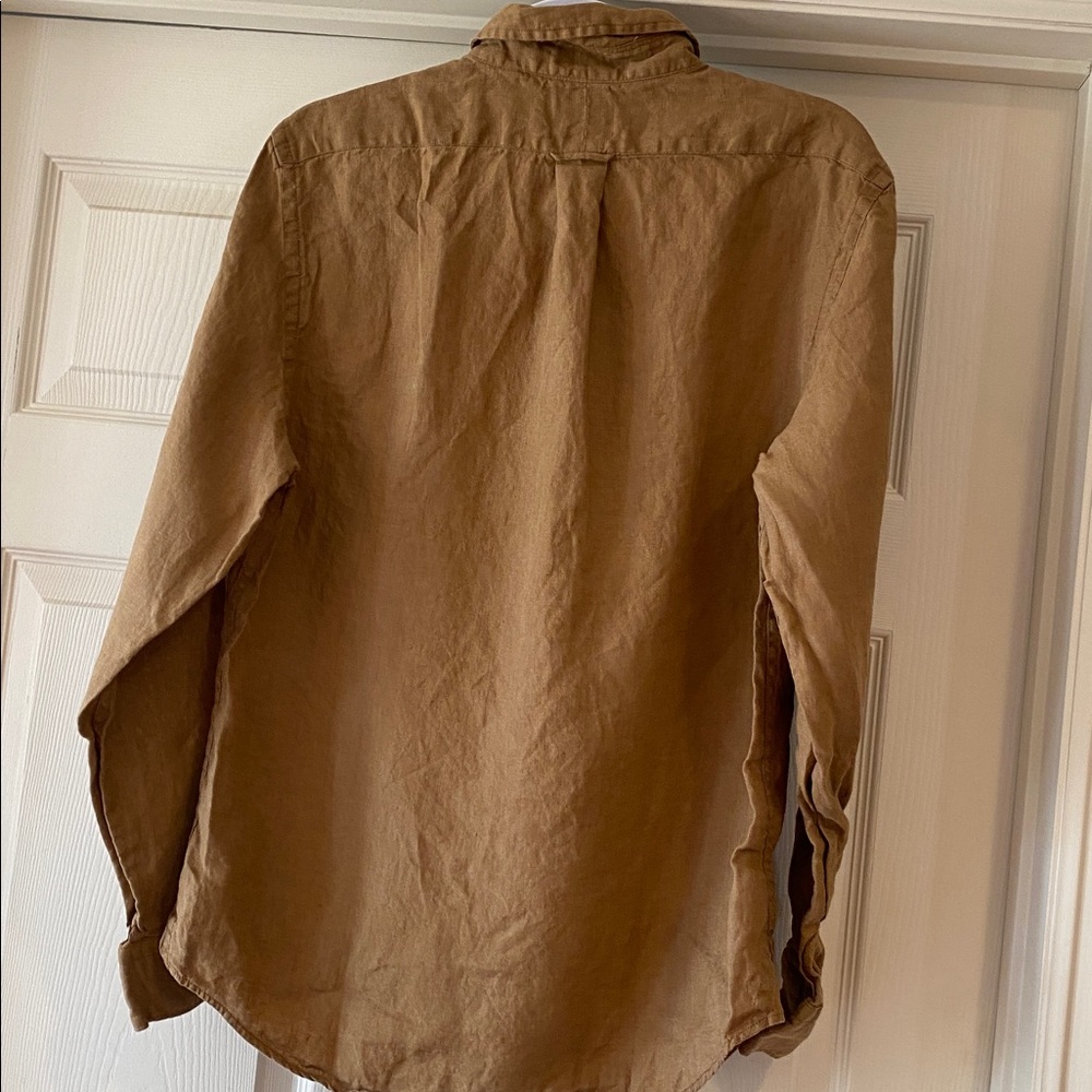 Todd Snyder Baird McNutt Brown Button-Up Shirt Sz M. - Picture 4 of 6
